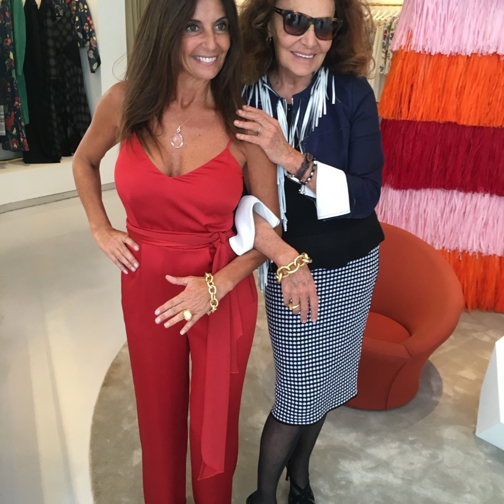 Diane Von Furstenberg Red Jumpsuit